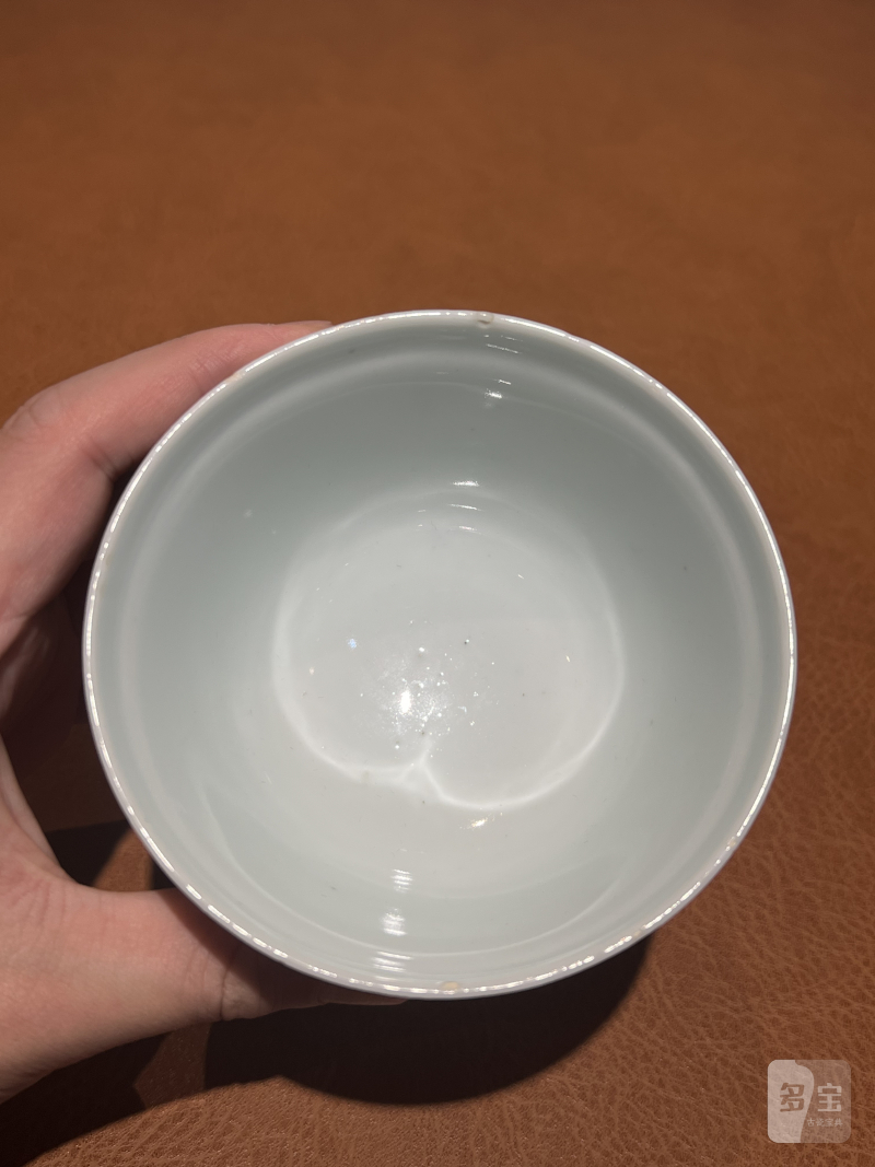 清 青花亭台楼阁纹碗 - 图5